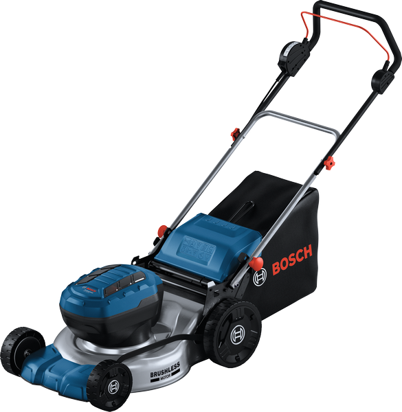Bosch GRA 18V2-46 cordless lawn mower with brushless motor.