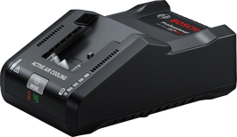 附主動空氣冷卻的Bosch GAL 18V-160 充電器。.
