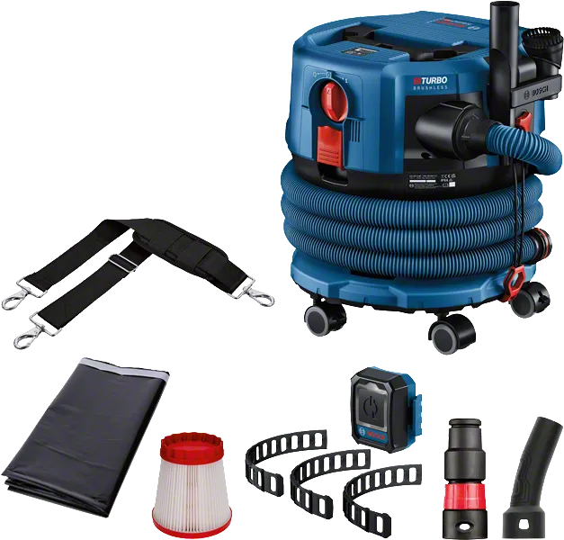 BoschGAS 18V-12 無線乾濕兩用吸塵器，附配件。.