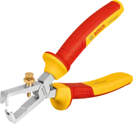 帶有絕緣手柄的BoschVDE 通用剝線鉗。.