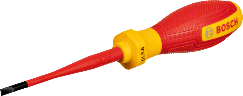 用於電氣工作的Bosch絕緣 SL3.5 螺絲起子。