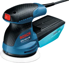 Bosch 125-1 AE 隨機軌道砂光機，附微型過濾器。