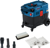 BoschGAS 400 A 乾濕兩用吸塵器，附配件。