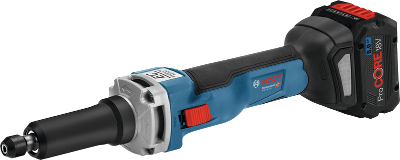 Bosch 18V-23 L 無線模具研磨機，配備 8Ah ProCORE 電池。.
