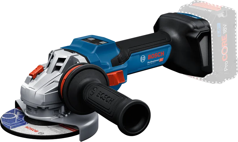 Bosch GWS 18V-15 S 無線角磨機，ProCORE 8Ah 電池。.