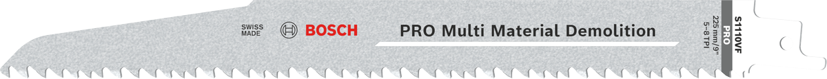 Bosch PRO 多材料拆除 S1110VF 刀片，Vario 齒形。.