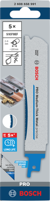 Bosch PRO 中厚金屬 5× S937BEF 刀片 1.1×25×150 毫米
