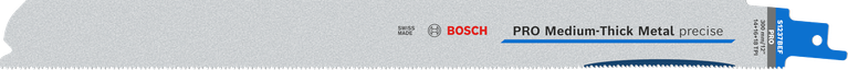 PRO Medium-Thick Metal precise S1237BEF 軍刀鋸片,1.1 x 25 x 300 mm,5 件組 Bosch PRO 中厚金屬精密 S1237BEF 刀片。.