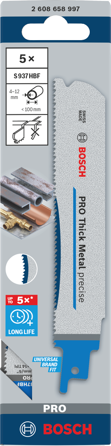 PRO Thick Metal precise S937HBF 軍刀鋸片