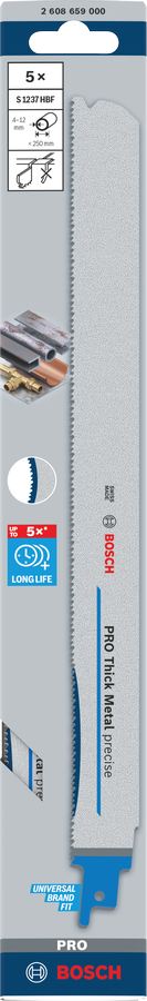 PRO Thick Metal precise S1237HBF 軍刀鋸片
