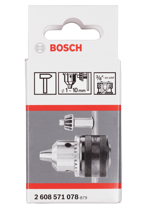 Bosch3/8 吋鑽夾頭 1-10 公釐。.