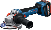 Bosch 18V-11 無線角磨機，配備 5Ah 電池。