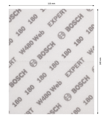 EXPERT W480 Web Bosch EXPERT W480 Web 手砂紙 115x140mm G180。.