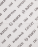 Bosch EXPERT W480 Web 1/4 手砂紙，粒度 180。.