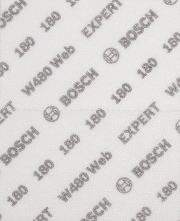 EXPERT W480 Web 1/4 手動砂紙,115 x 140 mm,G180 Bosch EXPERT W480 Web 1/4 手砂紙,粒度 180。.