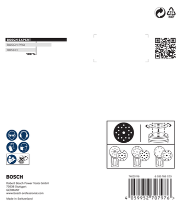 EXPERT O780 箔 BoschEXPERT O780 125 毫米 G60 砂磨片.