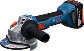 Bosch 18V-8 無線角磨機，4Ah 電池。.