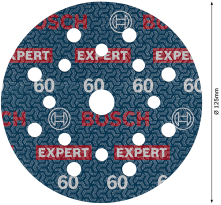 EXPERT O780 箔 Bosch O780 125mm G60 箔砂磨盤。.