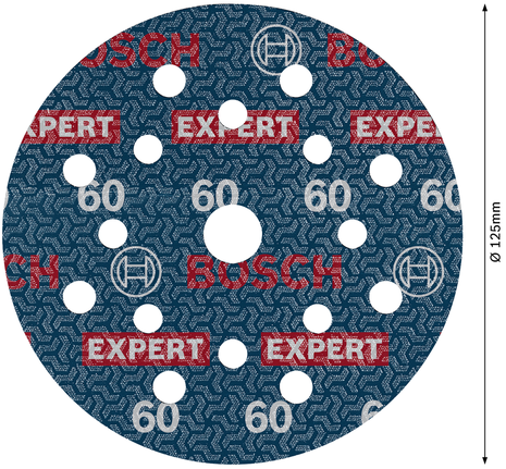 EXPERT O780 箔砂磨砂輪片,125 mm,G60 Bosch O780 125mm G60 箔砂磨盤。.