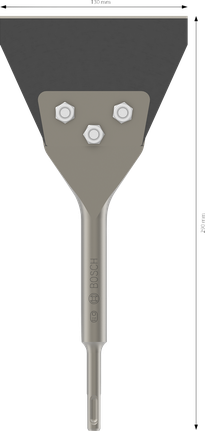 PRO SDS plus 刮剝刀,130 x 290 mm Bosch PRO SDS plus 地板刮刀,130 毫米切割刃。.