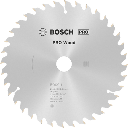 Bosch木工圓鋸片 165 毫米，用於精確切割。