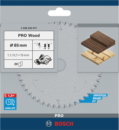 Bosch PRO Wood 85 毫米圓鋸片。.