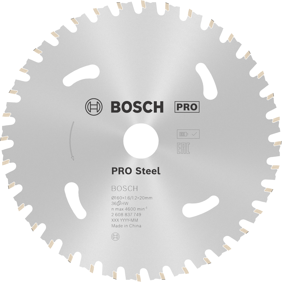 Bosch PRO Steel 無線圓鋸片,36 齒。.