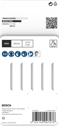 Bosch Plastics T101A 曲線鋸刀片 100 mm 5 件.