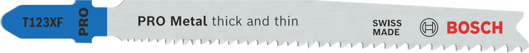 PRO Metal thick and thin T123XF 線鋸片,100 mm,5 件 Bosch PRO Metal 厚薄型 T123XF 曲線鋸刀片。.