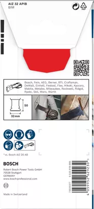 Bosch PRO AIZ 32 APIB 切入式刀片 32×50 mm。
