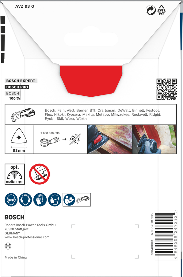 PRO AVZ 93 G 三角磨盤
