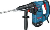 BoschGBH 3-28 DFR 旋轉錘鑽，帶側柄。