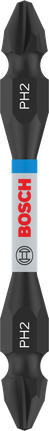 PRO Impact 抗衝擊雙頭型起子頭,含 Pick and Click 索引,PH2,65 mm Bosch PRO 雙頭衝擊鑽頭 PH2 65 毫米。.