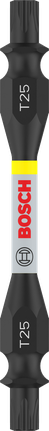 PRO Impact 抗衝擊雙頭型起子頭,含 Pick and Click 索引,T25,65 mm Bosch PRO 雙頭衝擊鑽頭 T25 65 毫米。.