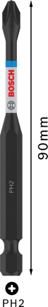 Bosch PRO 十字衝擊鑽頭 PH2 90 毫米。.