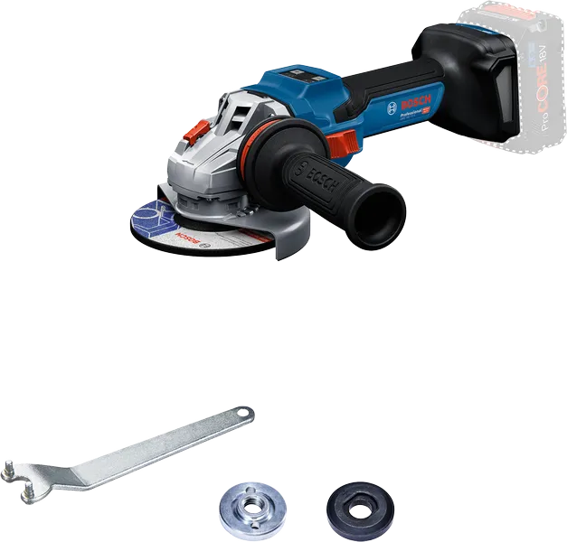 BoschGWS 18V-15 S 無線角磨機及配件。.