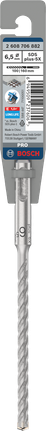 PRO SDS plus-5X 四溝鎚鑽鑽頭,6.5 x 100 x 160 mm PRO SDS plus-5X 四溝鎚鑽鑽頭,6.5 x 100 x 160 mm