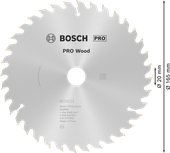 Bosch木工圓鋸片 165 毫米，用於精確切割木材。