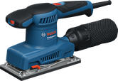 Bosch 20-18 附集塵盒的軌道砂光機。.