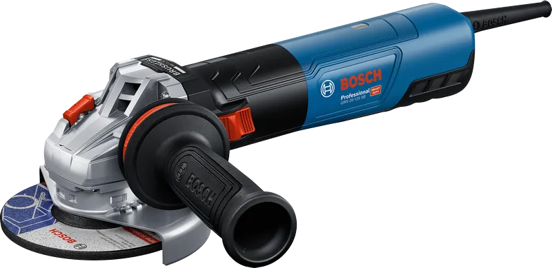 Bosch 20-125 SB 角磨機，附側手柄。.