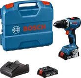 Bosch 18V-65 鑽頭套裝，配有電池和充電器。.