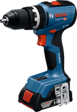 附反沖控制的BoschGSB 18V-65 無線衝擊鑽。