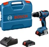 BoschGSB 18V-65 無線電鑽套件，配備 18V 電池。