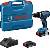 BoschGSB 18V-65 無線電鑽套件，配備 18V 電池。.