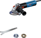 BoschGWS 20-125 角磨機及其配件。