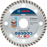 Bosch多材質鑽石切割片 105 毫米，用於切割。.