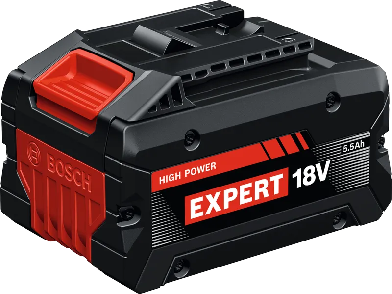 Bosch EXBA18V-55電池組，18V 5.5Ah容量。.
