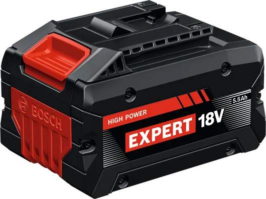 Bosch EXBA18V-55電池組，18V 5.5Ah容量。.
