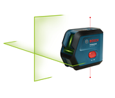 Bosch 15-12 XG 組合雷射水平儀，綠色線條。