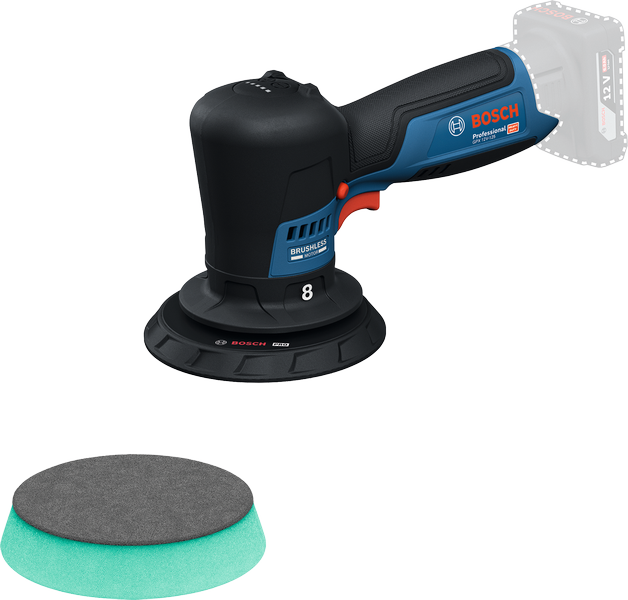 BoschGPX 12V-125 無線隨機軌道砂光機。